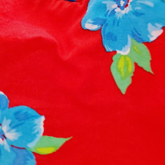 Strapless Red Floral Hollister Dress S - Picture 6 of 9